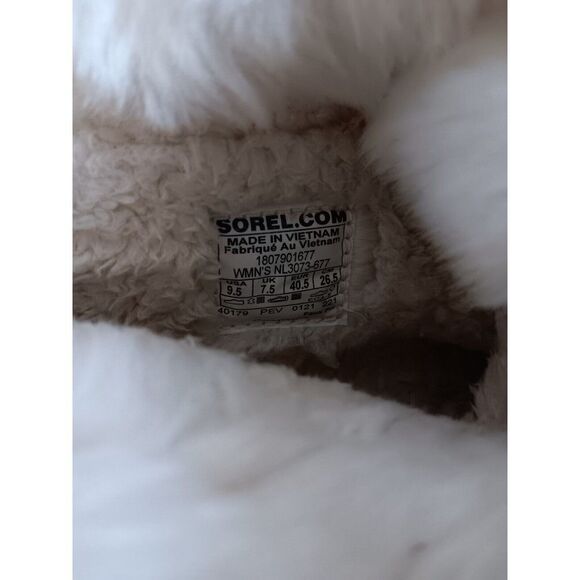 Sorel Out N About Winter Booties Terra Cotta Red Faux Fur Lined Size Womens 9.5 - Picture 6 of 6